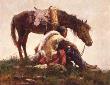 Watching The Column by Howard Terpning Limited Edition Pricing Art Print