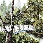 Bridge Quiet Waters by Jennifer A Wheatley Limited Edition Pricing Art Print