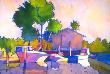 Work Boats Docked by Mark E Mehaffey Limited Edition Pricing Art Print