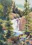 Mountain Waterfall by Cheryl St John Limited Edition Pricing Art Print