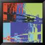 Brooklyn Bridge, C.1983 (Orange, Blue, Lime) by Andy Warhol Limited Edition Pricing Art Print