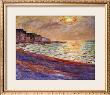 Beach At Pourville, Sunset, 1882 by Claude Monet Limited Edition Pricing Art Print
