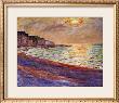 Beach At Pourville, Sunset, 1882 by Claude Monet Limited Edition Print