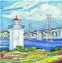 Yerba Buena Island Lighthouse by Paul Brent Limited Edition Pricing Art Print