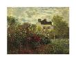 Artist's Garden In Argenteuil by Claude Monet Limited Edition Print