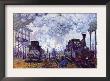 Saint Lazare Station In Paris, Arrival Of A Train by Claude Monet Limited Edition Print