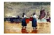Fisherwomen At Tynemouth Beach by Winslow Homer Limited Edition Pricing Art Print