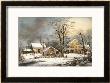 Winter In The Country A Cold Morning by Currier & Ives Limited Edition Pricing Art Print