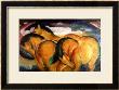 Little Yellow Horses, 1912 by Franz Marc Limited Edition Print