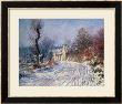 The Road To Giverny, Winter, 1885 by Claude Monet Limited Edition Print