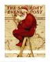 Santa At The Map by Norman Rockwell Limited Edition Pricing Art Print