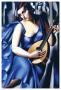 Femme En Bleu Avec Guitare by Tamara De Lempicka Limited Edition Pricing Art Print