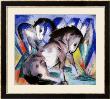 Two Horses, 1913 by Franz Marc Limited Edition Print