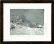 Landscape Around Honfleur, Snow, Circa 1867 by Claude Monet Limited Edition Print