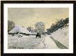 The Carriage, Snow On The Road To Honfleur, With The Farm Of Saint Simon, Circa 1867, 1867 by Claude Monet Limited Edition Pricing Art Print