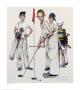 Four Sporting Boys, Missed by Norman Rockwell Limited Edition Pricing Art Print