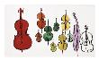 Eleven String Instruments, C.1957 by Andy Warhol Limited Edition Print