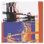 Brooklyn Bridge, C.1983 (Black Bridge/White Background) by Andy Warhol Limited Edition Pricing Art Print