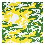 Camouflage, C.1987 (Green, Yellow, White) by Andy Warhol Limited Edition Print