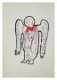 Angel, C.1956 (Red With Halo) by Andy Warhol Limited Edition Print