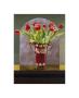 Red Tulips In A Cranberry Vase by Helen Vaughn Limited Edition Pricing Art Print