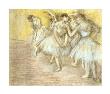 Five Dancers On Stage by Edgar Degas Limited Edition Print