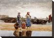 Two Girls On The Beach, Tynemouth by Winslow Homer Limited Edition Print