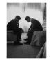 Presidential Candidate John Kennedy Conferring With Brother And Campaign Organizer Bobby Kennedy by Hank Walker Limited Edition Print