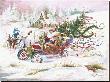 Santas 1909 Ford by Peggy Abrams Limited Edition Print