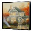Amber Afternoon - Framed Fine Art Print On Canvas - Black Frame by Thomas Kinkade Limited Edition Pricing Art Print