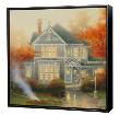 Amber Afternoon - Framed Fine Art Print On Canvas - Black Frame by Thomas Kinkade Limited Edition Print