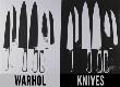 Knives, C. 1981-82 (Silver And Black) by Andy Warhol Limited Edition Print