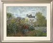 The Artist's Garden In Argenteuil, C.1873 by Claude Monet Limited Edition Pricing Art Print