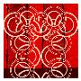 Red Circles No. 1 by Miguel Paredes Limited Edition Pricing Art Print