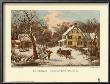American Homestead Winter by Currier & Ives Limited Edition Print