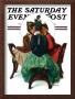 Three Gossips Saturday Evening Post Cover, January 12,1929 by Norman Rockwell Limited Edition Print