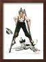 Boy On Stilts, October 4,1919 by Norman Rockwell Limited Edition Print