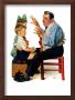 Magician Or Card Tricks, March 22,1930 by Norman Rockwell Limited Edition Pricing Art Print