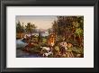 Hunting Fishing And Forest Scenes by Currier & Ives Limited Edition Print