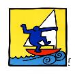 Red Boat, 1987 by Keith Haring Limited Edition Print