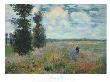 Les Coquelicots,Environs D'argenteuil by Claude Monet Limited Edition Print