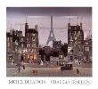 Tour Eiffel Le Soir by Michel Delacroix Limited Edition Pricing Art Print