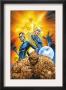 Fantastic Four #553 Cover: Thing, Mr. Fantastic, Invisible Woman And Human Torch Crouching by Michael Turner Limited Edition Pricing Art Print