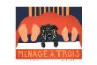Menage A Trois by Stephen Huneck Limited Edition Print