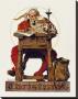 Santa At His Desk by Norman Rockwell Limited Edition Pricing Art Print