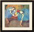 Two Dancers At Rest Or, Dancers In Blue, Circa 1898 by Edgar Degas Limited Edition Print