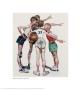 Four Sporting Boys, Oh Yeah by Norman Rockwell Limited Edition Print