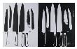 Knives, C.1981-82 (Silver And Black) by Andy Warhol Limited Edition Pricing Art Print