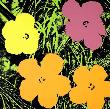 Blumen 67 Ocker/Gelb/Flieder by Andy Warhol Limited Edition Print