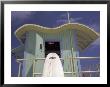 Surfboard At Lifeguard Station, South Beach, Miami, Florida, Usa by Robin Hill Limited Edition Print